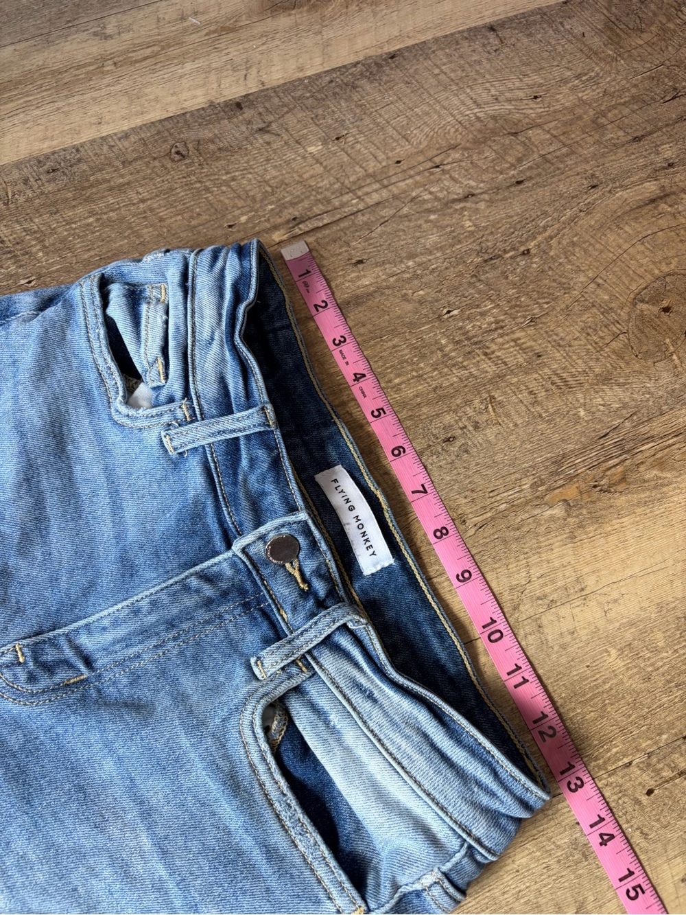 Flying Monkey High Rise Lightly Distressed Slim Crop Jeans - Picture 7 of 13